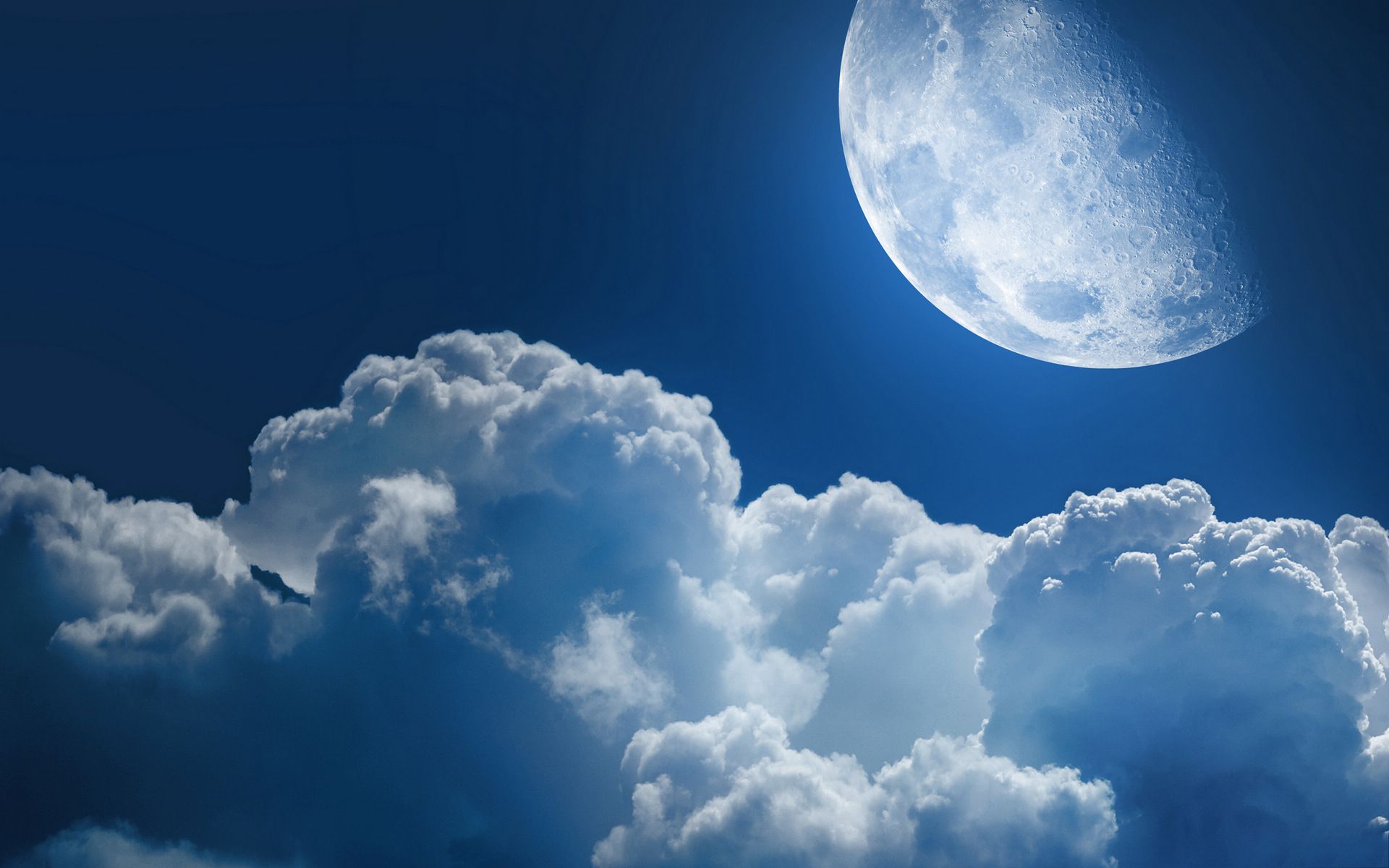 超大圆月月色高清背景（2张）,ppt图片 - 51PPT模板网