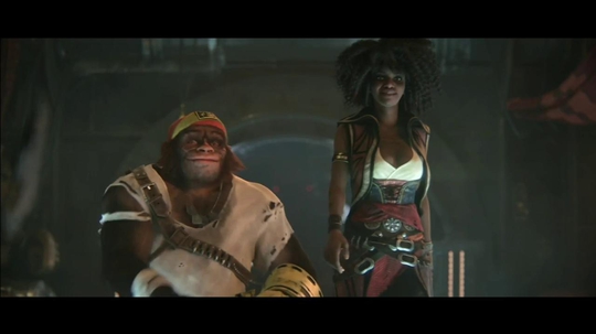 Stills from the E3 2017 reveal trailer for Beyond Good and Evil 2.